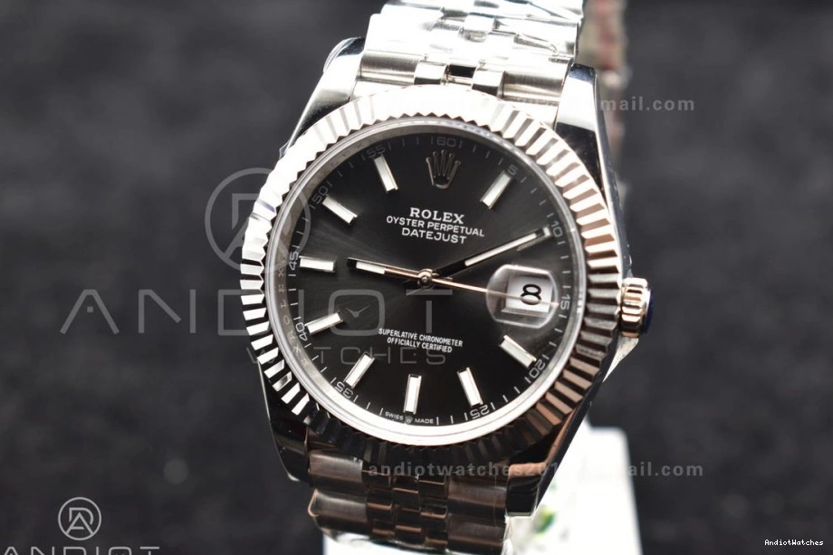 SA Jubilee Best 639 126334 Edition Steel 41 Dial Bracelet on Stick DateJust DIWF Grey Casual 904L 1:1 0723